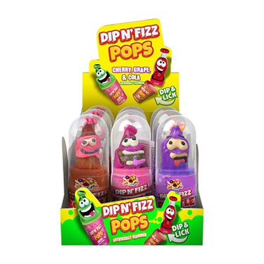 Alberts Dip N Fizz Bottle Pops 12ct Box 