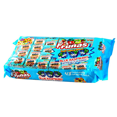 Alberts Frunas Fruit Chews Blue Raspberry 48ct 