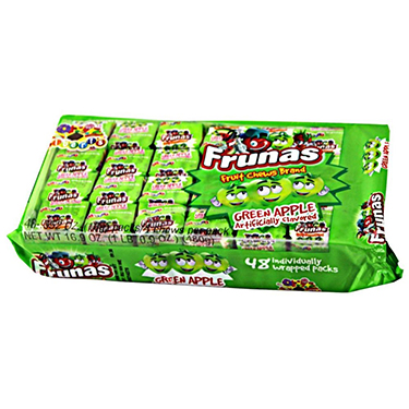 Alberts Frunas Fruit Chews Green Apple 48ct 