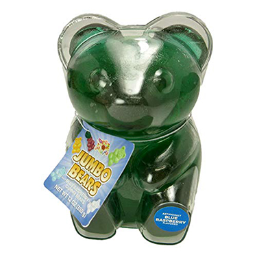 Alberts Giant Gummy Bear Blue Raspberry 12oz 