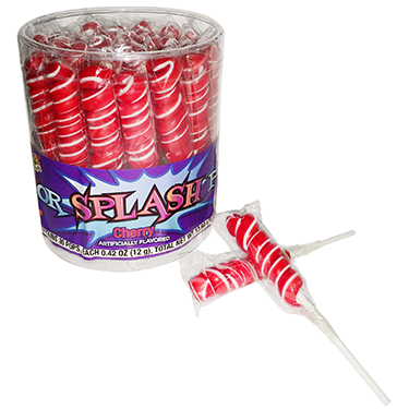 Alberts Color Splash Pops Apple Red Cherry 30ct Tub 