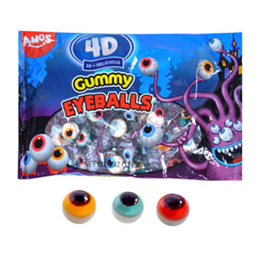 Amos 4D Gummy Eyeballs 40ct Bag 