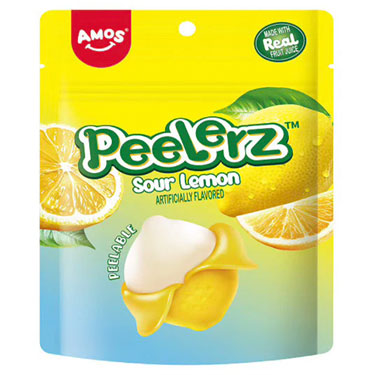 Amos Peelerz Gummy Lemon 6oz Bag 