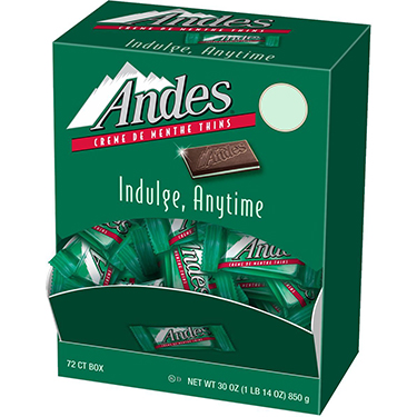 Andes Creme De Menthe Thins 72ct Box 