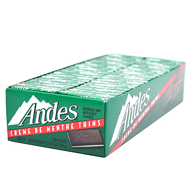 Andes Creme De Menthe Thins 120ct Box 