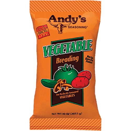 Andys Seasoning Vegetable Breading 10oz Bag 