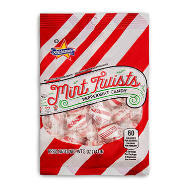 Atkinson Red and White Mint Twists 5oz Bag 