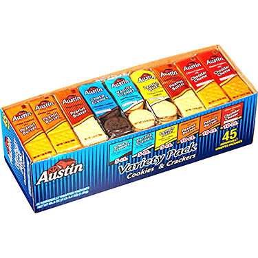 Austin Variety Pack Cookies and Crackers 45ct 