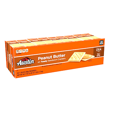 Austin Toast Peanut Butter Crackers 45ct 