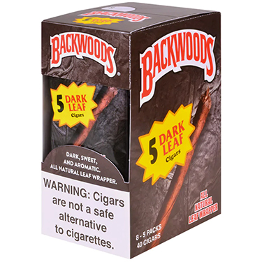 Backwoods Cigars Dark Leaf 8 Packs of 5 