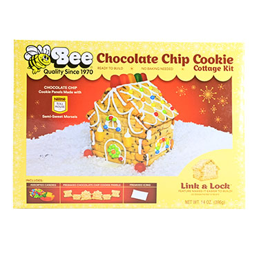 Bee Christmas Chocolate Chip Cookie Cottage Kit 14oz 