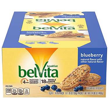 Belvita Crunchy Blueberry Biscuits 1.76oz 8ct Box 