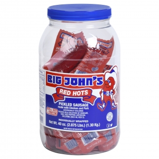 Big Johns Individually Wrapped Red Hots 20ct Jar 