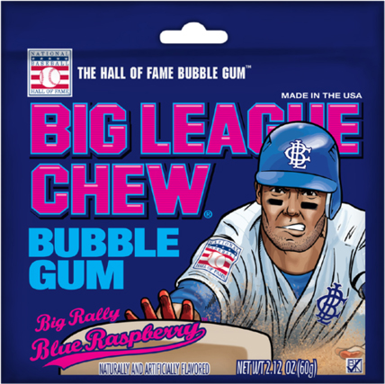 Big League Chew Big Rally Blue Raspberry 12ct Box 