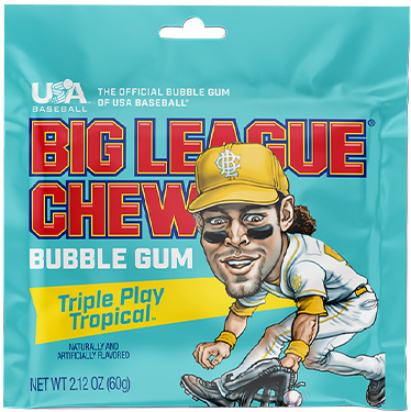 Big League Chew Triple Play Tropical 12ct Box 