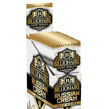 Billionaire Hemp Wraps Russian Cream 25 Packs of 2 