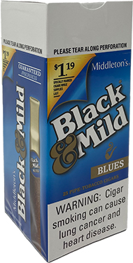 Black and Mild Blues Cigars 25ct Box Pre Priced 