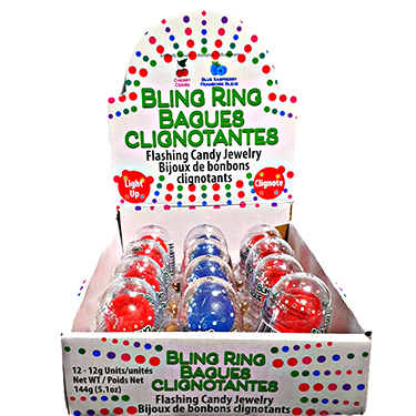 Bling Ring Candy Jewlery 12ct Box 