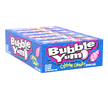 Bubble Yum Cotton Candy 18 Packs of 5 