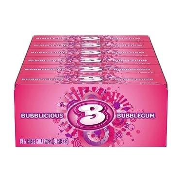 Bubblicious Bubble Gum Flavor 18 Packs of 5 