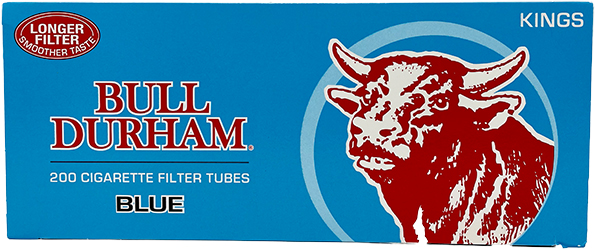 Bull Durham Cigarette Tubes Blue King Size 200ct 