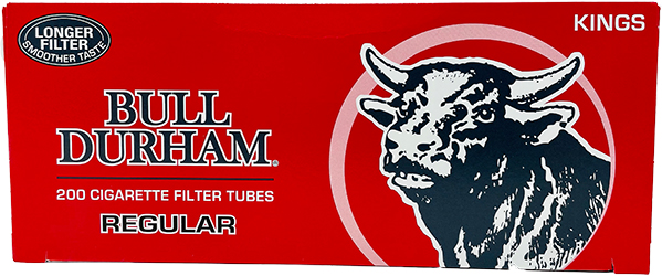 Bull Durham Cigarette Tubes Regular King Size 200ct 