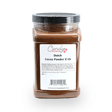 Candy Retailer Cocoa Powder Dutch 2 Lb Jar 