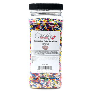 Candy Retailer Decorative Cake Sprinkles Carnival 16oz 