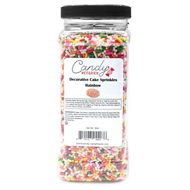 Candy Retailer Decorative Cake Sprinkles Rainbow 16oz 