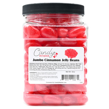 Candy Retailer Jumbo Jelly Beans Cinnamon 2 Lb 