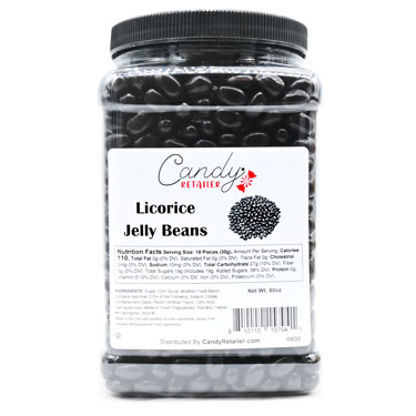 Candy Retailer Jelly Beans Licorice 5 Lb 
