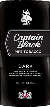 Captain Black Pipe Tobacco Dark 5 1.5oz Packs 