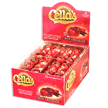 Cellas Milk Chocolate Covered Cherries 72ct Box 