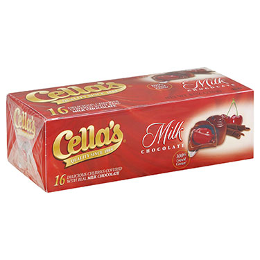 Cellas Milk Chocolate Covered Cherries 8oz Box 