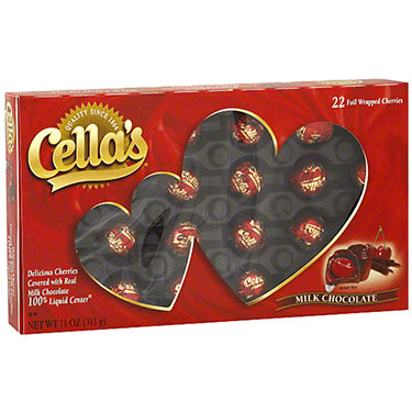 Cellas Milk Chocolate Valentine 11 oz Gift Box 