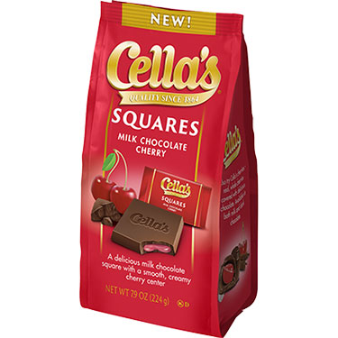 Cellas Squares Milk Chocolate 7.9oz 