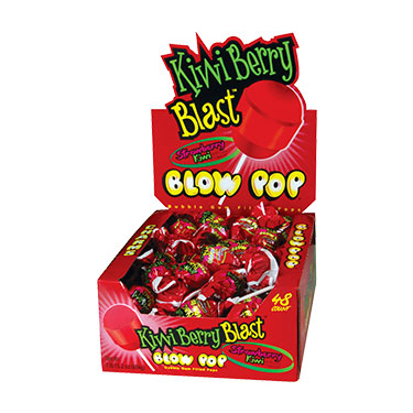 Charms Blow Pop Kiwi Berry Blast 48ct Box 