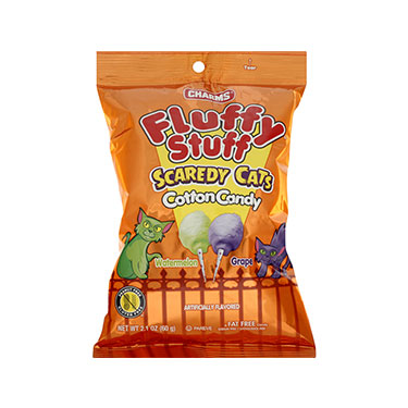 Fluffy Stuff Scaredy Cats Cotton Candy 2.1oz