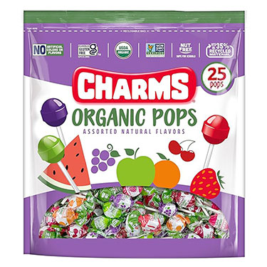 Charms Organic  Pops 4.49oz Bag 