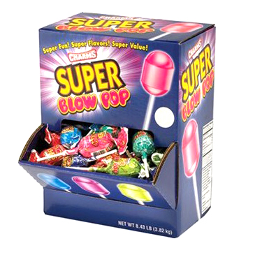 Charms Super Blow Pop Assorted 100ct Box 