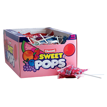 Charms Sweet Pops Assorted 100ct Box 