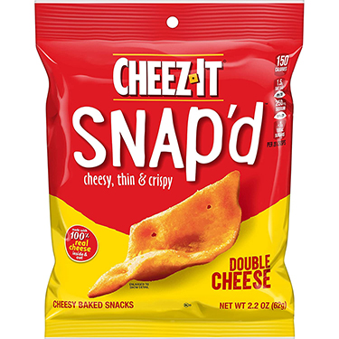 Cheez It Snapd Double Cheese 2.2oz Bags 6 Pack 