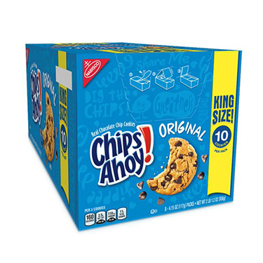 Chips Ahoy King Original Chocolate Chip Cookies 3.75 oz 8 ct Box 