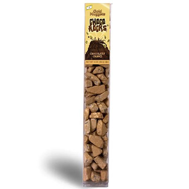 ChocoRocks Gold Nuggets 2.5oz Candy Tube 
