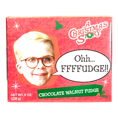 A Christmas Story Walnut Chocolate Fudge 8oz Box 