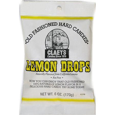 Claeys Old Fashioned Hard Candy Natural Lemon 6oz Bag 