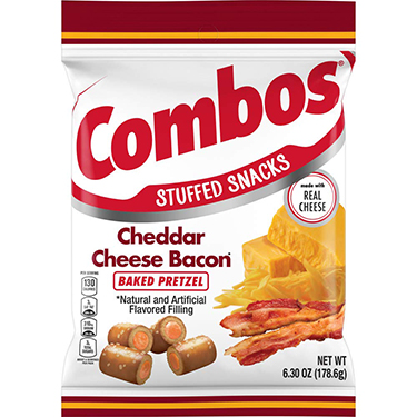 Combos Cheddar Cheese Bacon Baked Pretzel 6.3oz Bag 