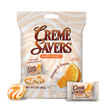Creme Savers Orange and Creme 3oz Bag 