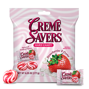 Creme Savers Strawberries and Creme 6.25oz Bag 