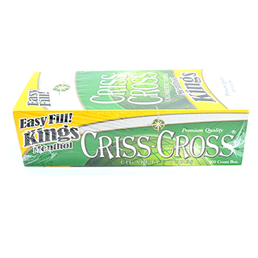 Criss Cross Cigarette Tubes Menthol King Size 200ct 